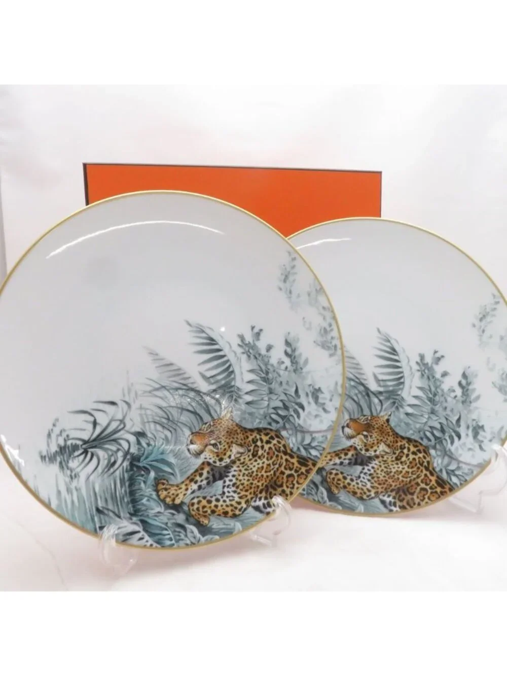 Hermes Equateur Sketch Large Plate Pair 27 Dinner